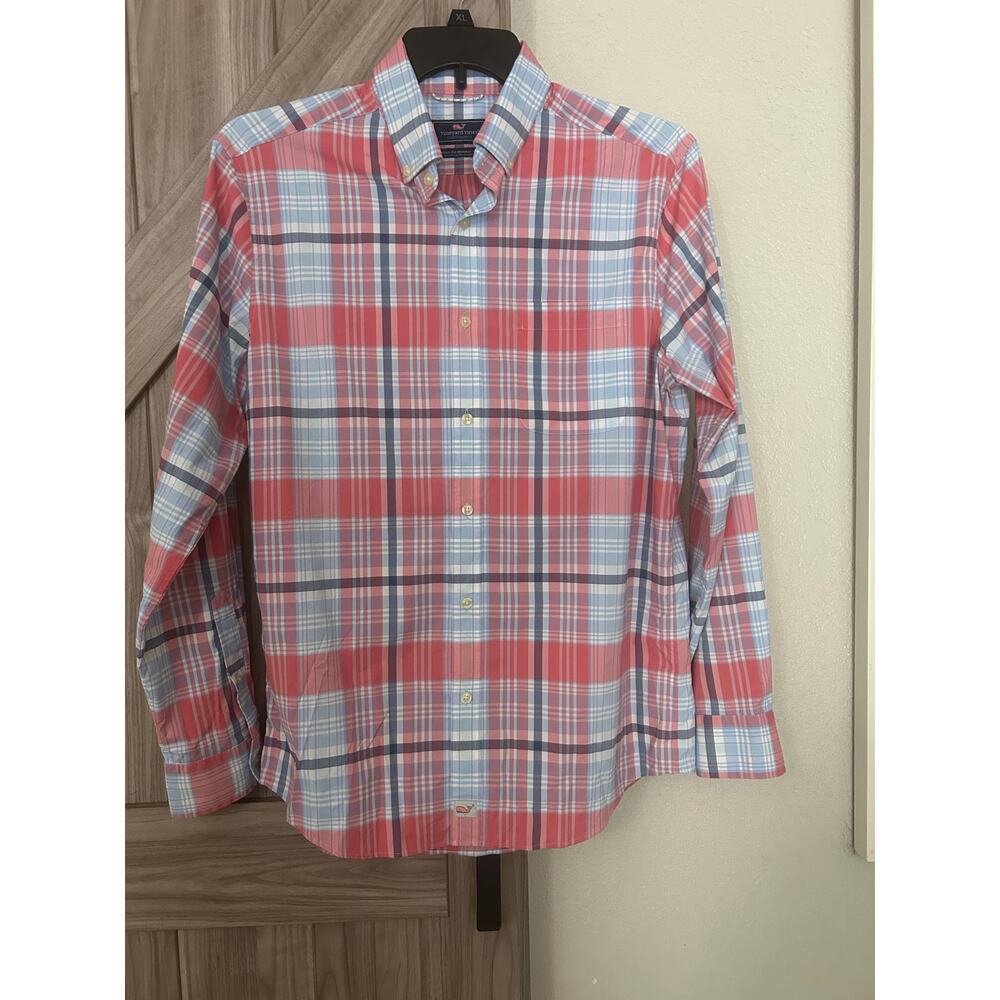 Vineyard Vines Mens Performance classic fit Murray shirt Med